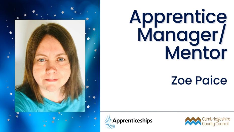 Manager Mentor Award - Zoe Paice