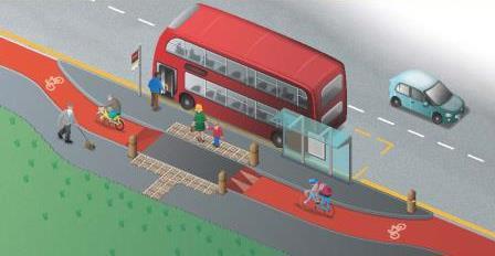 Visual of the new bus stop